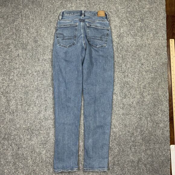American Eagle Jeans Womens Size 24 Blue 90's Straight - Picture 10 of 11